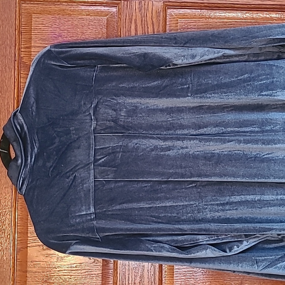 Women's XL Velvet Blue Shirt - Picture 5 of 5
